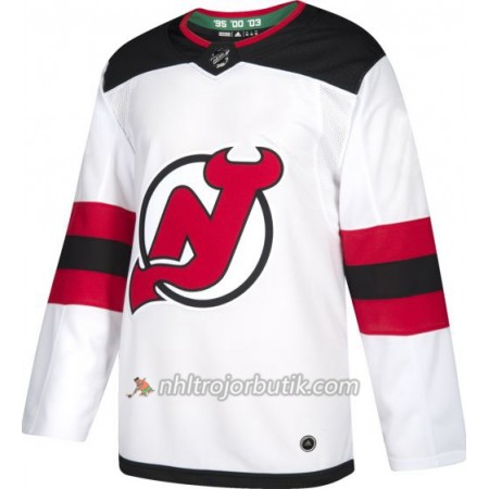 Män Ishockey New Jersey Devils Tröja Blank Adidas Vit Authentic
